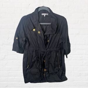 Collective Concepts windbreaker style short sleeve jacket